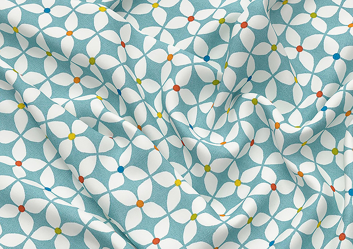 Zap, Azure - Twist&Fit Roman Blind - Image 4